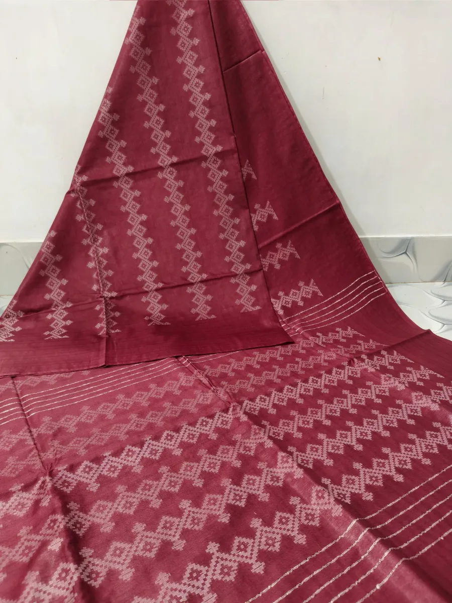 Kota Silk Saree with Contrast Pallu 